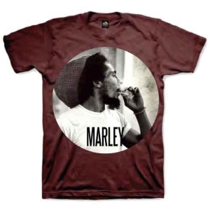 Bob Marley - Smokin Circle Uni Red ryhmässä MERCHANDISE / T-paita / Reggae @ Bengans Skivbutik AB (5529822r)