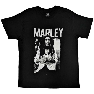 Bob Marley - Marley B&W Uni Bl ryhmässä MERCHANDISE / T-paita / Reggae @ Bengans Skivbutik AB (5529823r)