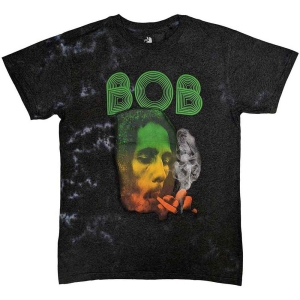 Bob Marley - Smoke Gradient Uni Grey Dip-Dye ryhmässä MERCHANDISE / T-paita / Reggae @ Bengans Skivbutik AB (5529832r)