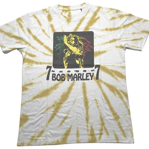 Bob Marley - '77 Uni Wht Dip-Dye ryhmässä MERCHANDISE / T-paita / Reggae @ Bengans Skivbutik AB (5529838r)