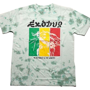 Bob Marley - Rasta Colours Uni Green Dip-Dye ryhmässä MERCHANDISE / T-paita / Reggae @ Bengans Skivbutik AB (5529842r)