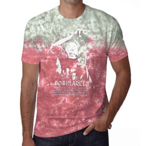 Bob Marley - Exodus Playlist Uni Red Dip-Dye ryhmässä MERCHANDISE / T-paita / Reggae @ Bengans Skivbutik AB (5529843r)