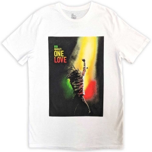 Bob Marley - One Love Movie Poster Uni Wht ryhmässä MERCHANDISE / T-paita / Reggae @ Bengans Skivbutik AB (5530196r)