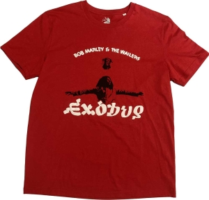 Bob Marley - Exodus Arms Outstretched Uni Red ryhmässä MERCHANDISE / T-paita / Reggae @ Bengans Skivbutik AB (5530197r)