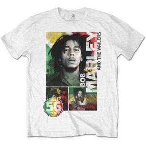 Bob Marley - Packaged 56 Hope Road Rasta Uni Wht ryhmässä MERCHANDISE / T-paita / Reggae @ Bengans Skivbutik AB (5530202r)