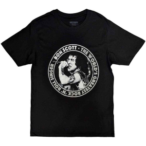 Bon Scott - Twgrrs Circle Uni Bl ryhmässä MERCH / T-paita / Rockoff_Nya April24 @ Bengans Skivbutik AB (5530213r)