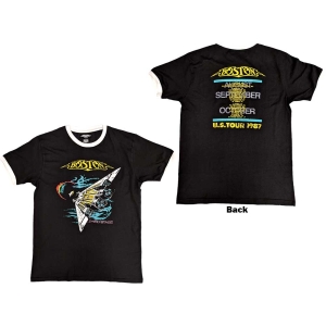 Boston - Us Tour '87 Ringer Uni Bl ryhmässä MERCH / T-paita / Rockoff_Nya April24 @ Bengans Skivbutik AB (5530214r)