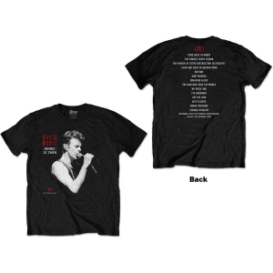 David Bowie - Dallas '95 Uni Bl ryhmässä MERCH / T-paita / Rockoff_Nya April24 @ Bengans Skivbutik AB (5530218r)