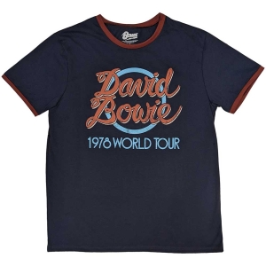 David Bowie - 1978 World Tour Ringer Uni Navy ryhmässä MERCHANDISE / T-paita / Pop-Rock @ Bengans Skivbutik AB (5530226r)