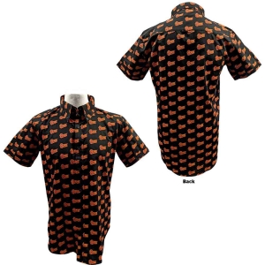 David Bowie - Logo Pattern Uni Bl Shirt: ryhmässä MERCH / T-paita / Rockoff_Nya April24 @ Bengans Skivbutik AB (5530228r)