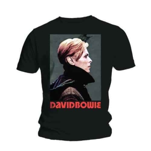 David Bowie - Low Portrait Uni Bl ryhmässä MERCH / T-paita / Rockoff_Nya April24 @ Bengans Skivbutik AB (5530235r)