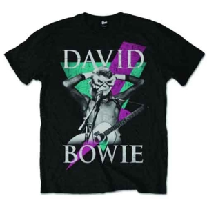 David Bowie - Thunder Uni Bl ryhmässä MERCH / T-paita / Rockoff_Nya April24 @ Bengans Skivbutik AB (5530236r)