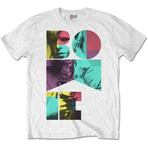 David Bowie - Colour Sax Uni Wht ryhmässä MERCH / T-paita / Rockoff_Nya April24 @ Bengans Skivbutik AB (5530245r)