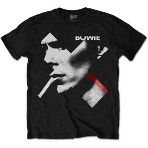 David Bowie - X Smoke Red Uni Bl ryhmässä MERCH / T-paita / Rockoff_Nya April24 @ Bengans Skivbutik AB (5530248r)