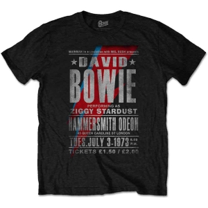 David Bowie - Hammersmith Odeon Uni Bl ryhmässä MERCH / T-paita / Rockoff_Nya April24 @ Bengans Skivbutik AB (5530254r)