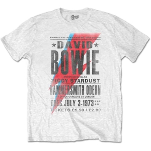 David Bowie - Hammersmith Odeon Uni Wht ryhmässä MERCH / T-paita / Rockoff_Nya April24 @ Bengans Skivbutik AB (5530255r)