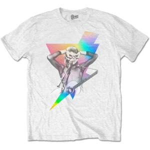 David Bowie - Holographic Bolt Uni Wht ryhmässä MERCH / T-paita / Rockoff_Nya April24 @ Bengans Skivbutik AB (5530260r)