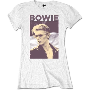 David Bowie - Packaged Smoking Lady Wht ryhmässä MERCH / T-paita / Rockoff_Nya April24 @ Bengans Skivbutik AB (5530637r)