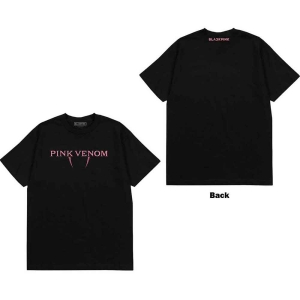 Blackpink - Pink Venom Logo Uni Bl ryhmässä MERCH / T-paita / Rockoff_Nya April24 @ Bengans Skivbutik AB (5530641r)