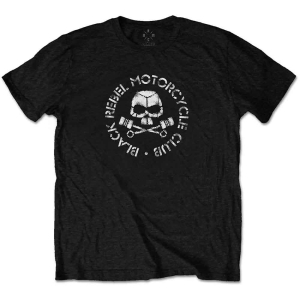 Black Rebel Motorcycle Club - Piston Skull Uni Bl ryhmässä MERCH / T-paita / Rockoff_Nya April24 @ Bengans Skivbutik AB (5530648r)