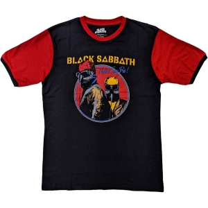 Black Sabbath - Never Say Die Uni Bl/Orange Raglan: ryhmässä MERCH / T-paita / Rockoff_Nya April24 @ Bengans Skivbutik AB (5530661r)