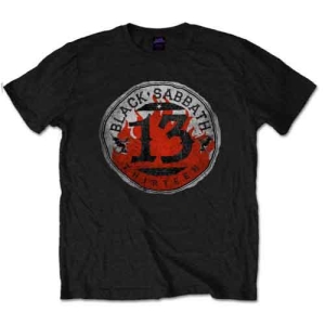 Black Sabbath - 13 Flame Circle Uni Bl ryhmässä MERCH / T-paita / Rockoff_Nya April24 @ Bengans Skivbutik AB (5530664r)