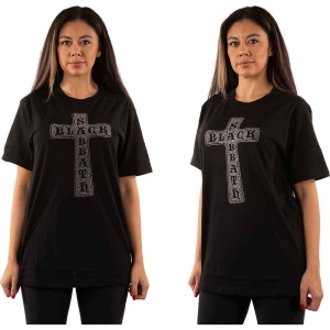 Black Sabbath - Cross Diamante Uni Bl ryhmässä MERCH / T-paita / Rockoff_Nya April24 @ Bengans Skivbutik AB (5530675r)