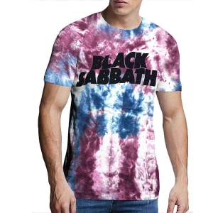 Black Sabbath - Wavy Logo Uni Blue Dip-Dye ryhmässä MERCH / T-paita / Rockoff_Nya April24 @ Bengans Skivbutik AB (5530687r)