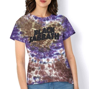 Black Sabbath - Wavy Logo Uni Purp Dip-Dye ryhmässä MERCH / T-paita / Rockoff_Nya April24 @ Bengans Skivbutik AB (5530688r)