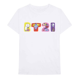 Bt21 - Doodle Letters Uni Wht ryhmässä MERCH / T-paita / Rockoff_Nya April24 @ Bengans Skivbutik AB (5530778r)