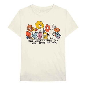 Bt21 - Hippie Flowers Uni Natrl ryhmässä MERCH / T-paita / Rockoff_Nya April24 @ Bengans Skivbutik AB (5530779r)