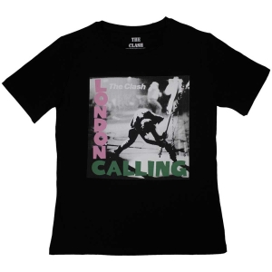 The Clash - London Calling Lady Bl ryhmässä MERCH / T-paita / Rockoff_Nya April24 @ Bengans Skivbutik AB (5531087r)