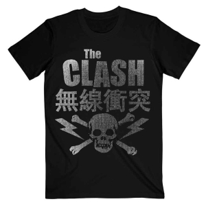 The Clash - Skull & Crossbone Uni Bl ryhmässä MERCH / T-paita / Rockoff_Nya April24 @ Bengans Skivbutik AB (5531096r)