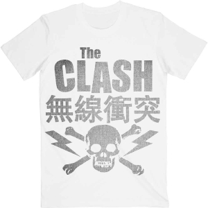 The Clash - Skull & Crossbone Uni Wht ryhmässä MERCHANDISE / T-paita / Punk @ Bengans Skivbutik AB (5531097r)