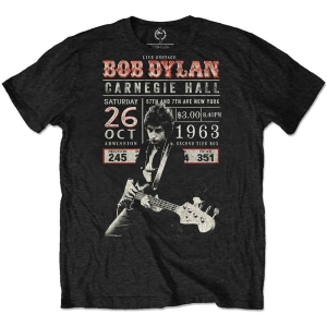 Bob Dylan - Carnegie Hall '63 Uni Bl Eco ryhmässä MERCH / T-paita / Rockoff_Nya April24 @ Bengans Skivbutik AB (5531549r)