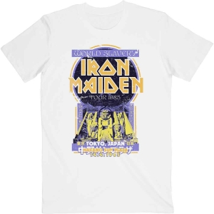 Iron Maiden - Powerslave Japan Flyer Uni Wht ryhmässä MERCH / T-paita / Rockoff_Nya April24 @ Bengans Skivbutik AB (5532257r)