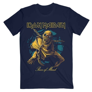 Iron Maiden - Pom Gold Eddie Uni Navy ryhmässä MERCH / T-paita / Rockoff_Nya April24 @ Bengans Skivbutik AB (5532286r)