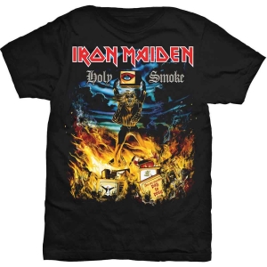 Iron Maiden - Holy Smoke Uni Bl ryhmässä MERCH / T-paita / Rockoff_Nya April24 @ Bengans Skivbutik AB (5532314r)