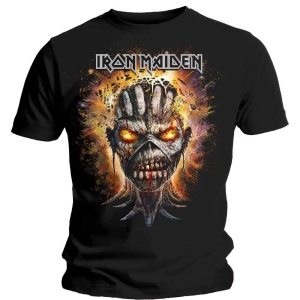 Iron Maiden - Eddie Exploding Head Uni Bl ryhmässä MERCH / T-paita / Rockoff_Nya April24 @ Bengans Skivbutik AB (5532318r)