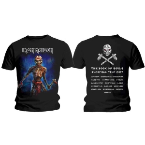 Iron Maiden - Axe Eddie Bos Euro Tour Uni Bl ryhmässä MERCH / T-paita / Rockoff_Nya April24 @ Bengans Skivbutik AB (5532330r)