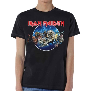 Iron Maiden - Wasted Years Circle Uni Bl ryhmässä MERCH / T-paita / Rockoff_Nya April24 @ Bengans Skivbutik AB (5532331r)