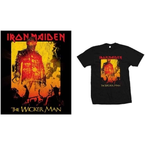 Iron Maiden - The Wicker Man Fire Uni Bl ryhmässä MERCH / T-paita / Rockoff_Nya April24 @ Bengans Skivbutik AB (5532345r)