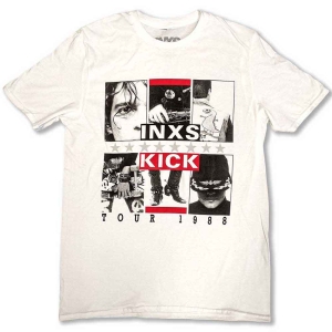 Inxs - Kick Tour Uni Wht ryhmässä MERCH / T-paita / Rockoff_Nya April24 @ Bengans Skivbutik AB (5532664r)