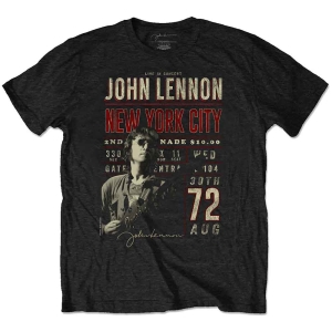 John Lennon - Nyc '72 Uni Bl Eco ryhmässä MERCH / T-paita / Rockoff_Nya April24 @ Bengans Skivbutik AB (5532702r)