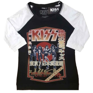 Kiss - Destroyer Tour '78 Lady Bl/Wht Raglan:1 ryhmässä MERCH / T-paita / Rockoff_Nya April24 @ Bengans Skivbutik AB (5532708r)