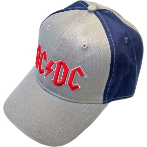 Ac/Dc - Red Logo Grey/Navy Baseball C ryhmässä MERCH / Minsishops-merch / Ac/Dc @ Bengans Skivbutik AB (5532853)