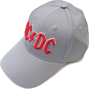 Ac/Dc - Red Logo Grey Baseball C ryhmässä MERCH / Minsishops-merch / Ac/Dc @ Bengans Skivbutik AB (5532858)