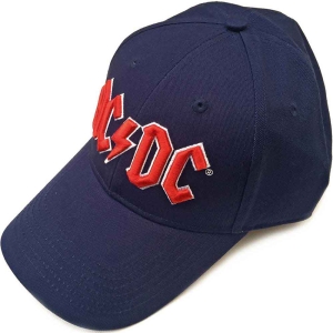 Ac/Dc - Red Logo Navy Baseball C ryhmässä MERCH / Minsishops-merch / Ac/Dc @ Bengans Skivbutik AB (5532859)