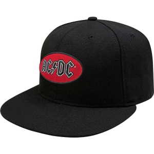 Ac/Dc - Oval Logo Bl Snapback C ryhmässä MERCH / Minsishops-merch / Ac/Dc @ Bengans Skivbutik AB (5532867)