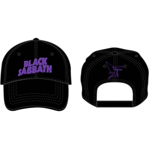 Black Sabbath - Logo & Devil Bl Baseball C ryhmässä MERCHANDISE / Merch / Hårdrock @ Bengans Skivbutik AB (5532901)